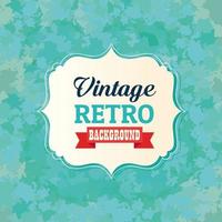 banner retro vintage com moldura elegante vetor