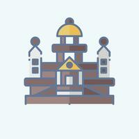 ícone parlamento. relacionado para Argentina símbolo. rabisco estilo. simples Projeto editável. simples ilustração vetor