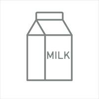 leite dentro tetrapack ícone vetor ilustração símbolo