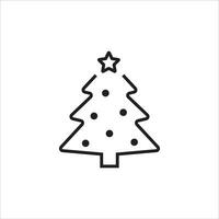 Natal árvore ícone vetor ilustração símbolo