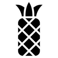 ícone de glifo de abacaxi vetor