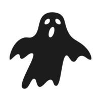 fantasma personagem traje mal ou personagem arrepiante engraçado bonitinho. festa comemoro dia das Bruxas noite feriado vetor ilustração