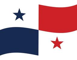 panamenho bandeira. bandeira do Panamá. Panamá bandeira onda vetor