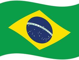 Brasil bandeira aceno. bandeira do brasil. Brasil bandeira vetor