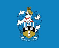 Huddersfield Cidade clube logotipo símbolo premier liga futebol abstrato Projeto vetor ilustração com azul fundo