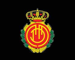 real Mallorca clube logotipo símbolo la liga Espanha futebol abstrato Projeto vetor ilustração com Preto fundo