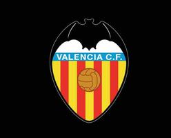 valencia clube símbolo logotipo la liga Espanha futebol abstrato Projeto vetor ilustração com Preto fundo