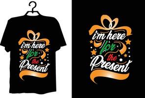 design de camiseta de natal vetor