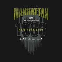 Manhattan abstrato gráfico, tipografia vetor, t camisa Projeto ilustração, Boa para pronto imprimir, e de outros usar vetor