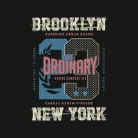 Brooklyn Novo Iorque urbano rua, gráfico projeto, tipografia vetor ilustração, moderno estilo, para impressão t camisa