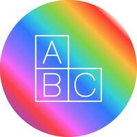 ícone de vetor abc