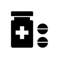 remédio garrafas e pílulas. medicamento. isolado em branco fundo. vetor