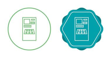 ícone de vetor de caixa eletrônico