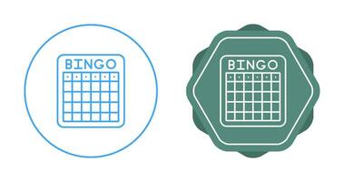 ícone de vetor de bingo