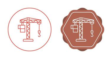 ícone de vetor de levantamento de guindaste