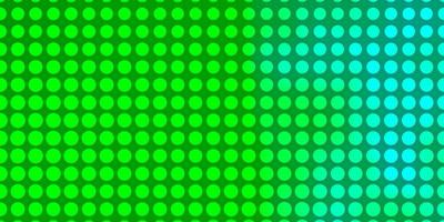 textura de vetor verde claro com círculos