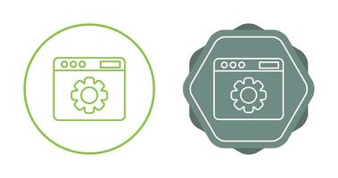 ícone de vetor de configurações da web