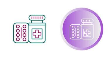 ícone de vetor de frasco de comprimidos