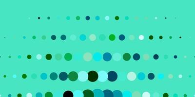 padrão de vetor verde azul escuro com esferas
