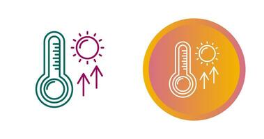 ícone de vetor de altas temperaturas