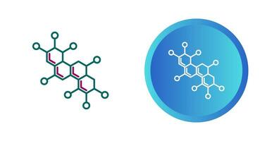 ícone de vetor de molécula