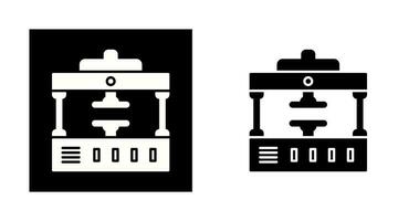 ícone de vetor de imprensa de máquina
