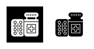 ícone de vetor de frasco de comprimidos