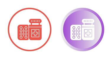 ícone de vetor de frasco de comprimidos