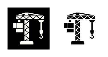 ícone de vetor de levantamento de guindaste