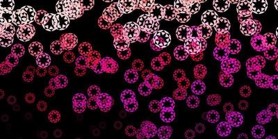 textura vetorial rosa escuro com discos vetor