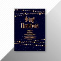 Modelo de folheto de cartão de celebração feliz Natal vetor