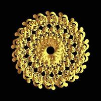 floral circular de mandala ornamento decorativo em estilo oriental desenho de mandala ornamental vetor