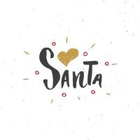 letras caligráficas de feliz Natal. design tipográfico de saudações. letras de caligrafia para saudação de feriado. mão desenhada letras ilustração vetorial de texto vetor