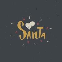 letras caligráficas de feliz Natal. design tipográfico de saudações. letras de caligrafia para saudação de feriado. mão desenhada letras ilustração vetorial de texto vetor