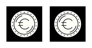 ícone de vetor de moeda euro