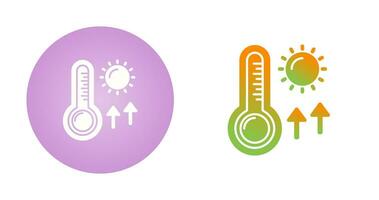 ícone de vetor de altas temperaturas