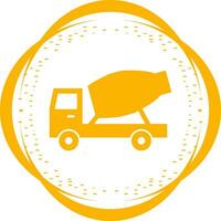 ícone de vetor de caminhão betoneira