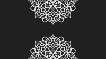 modelo de fundo de ornamento redondo mandala vetor