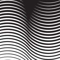abstrato geométrico Preto grande para pequeno onda linha padrão, perfeito para fundo, papel de parede vetor
