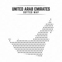 mapa pontilhado dos Emirados Árabes Unidos vetor