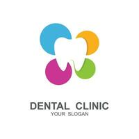 dental logotipo para dentista e dental clínica vetor