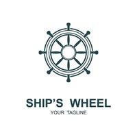navio roda logotipo vetor ilustração Projeto