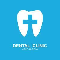 dental logotipo para dentista e dental clínica vetor