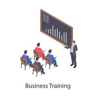 treinamento e apresentação de negócios vetor