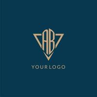 ab logotipo iniciais triângulo forma estilo, criativo logotipo Projeto vetor