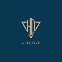 hd logotipo iniciais triângulo forma estilo, criativo logotipo Projeto vetor
