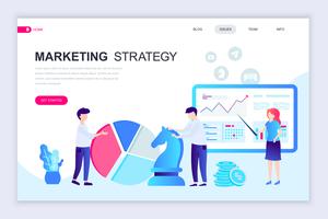 Banner da Web de estratégia de marketing