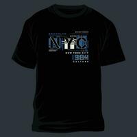 Novo Iorque cidade abstrato gráfico tipografia, t camisa vetor, Projeto moda, ilustração, Boa para casual estilo vetor
