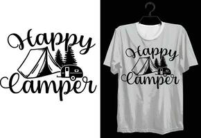 acampamento camiseta Projeto. engraçado presente acampamento camiseta Projeto para acampamento amantes. tipografia, personalizado, vetor camiseta Projeto. mundo todos campista camiseta Projeto para aventura