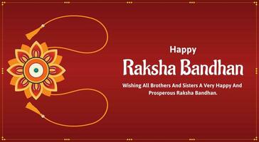 feliz raksha bandhan indiano hindu festival celebração vetor Projeto